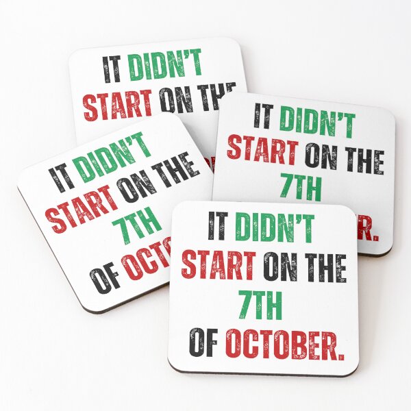 Item preview, It Didn’t Start on October 7 – Palestine History Awareness Design designed and sold by May's .
