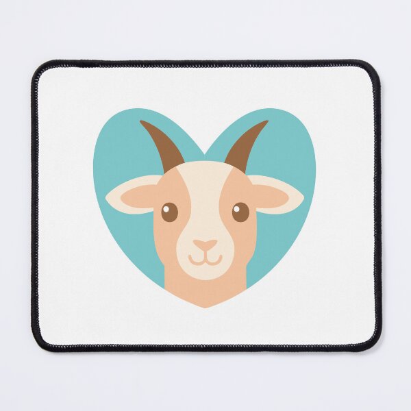Item preview, Baby Goat face on a love heart designed and sold by jazzydevil.