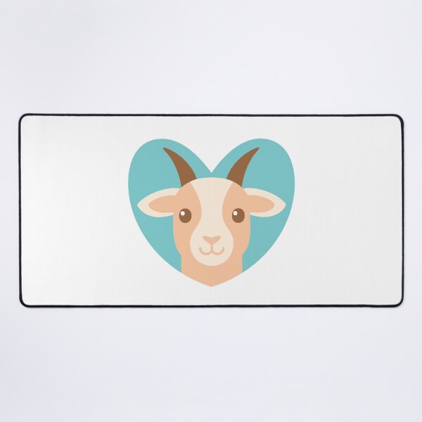 Item preview, Baby Goat face on a love heart designed and sold by jazzydevil.