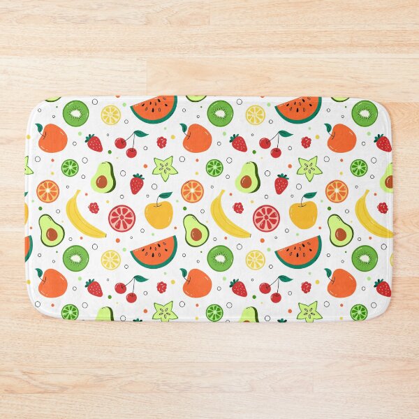 Item preview, Fruits and Berries Print. Apples, Bananas, Lemon, Cherry, Strawberry designed and sold by AnnaVioletStore.