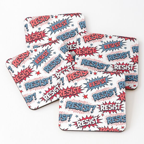 Item preview, Bold "Resist" Pattern – Protest-Inspired Typography Design designed and sold by JiffyGirls.
