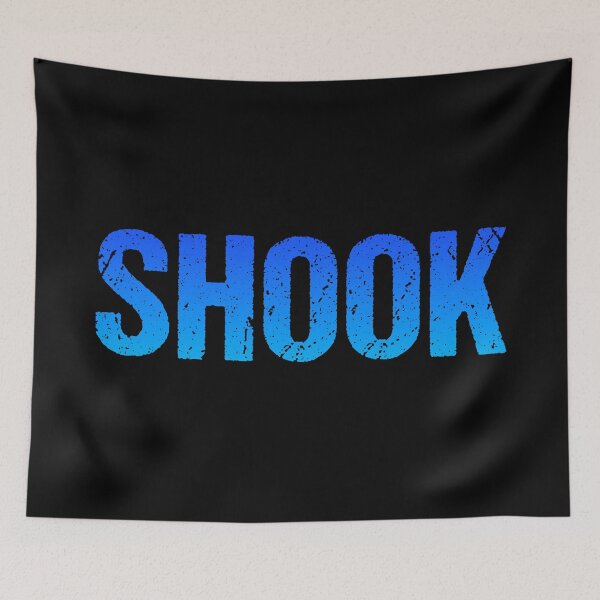 Item preview, Shook in Blue Bold Gritty designed and sold by Memes N Lore .