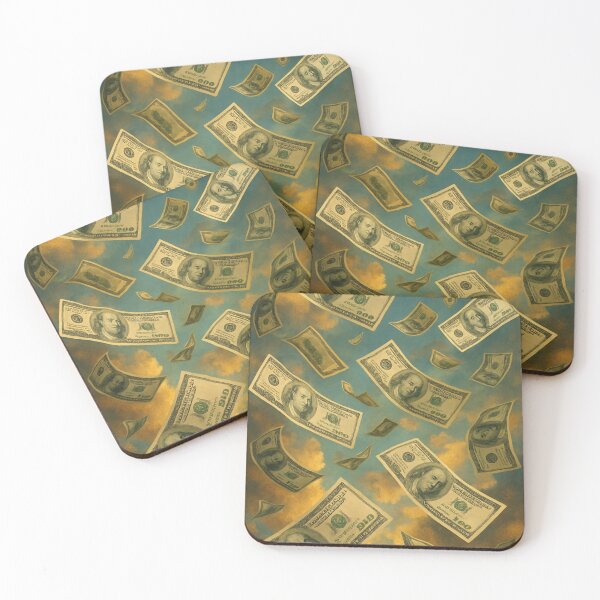 Item preview, Hundred Dollar Bills Falling Through Sky designed and sold by h4sey.