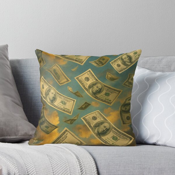 Item preview, Hundred Dollar Bills Falling Through Sky designed and sold by h4sey.