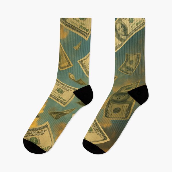 Item preview, Hundred Dollar Bills Falling Through Sky designed and sold by h4sey.