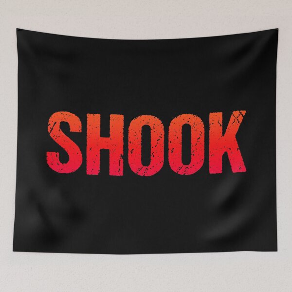 Item preview, Shook in Red Bold Gritty designed and sold by Memes N Lore .