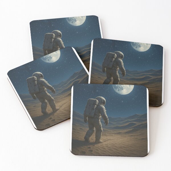 Item preview, Lunar Drift – Footsteps Beneath the Moon ??‍? designed and sold by ItzRemi.