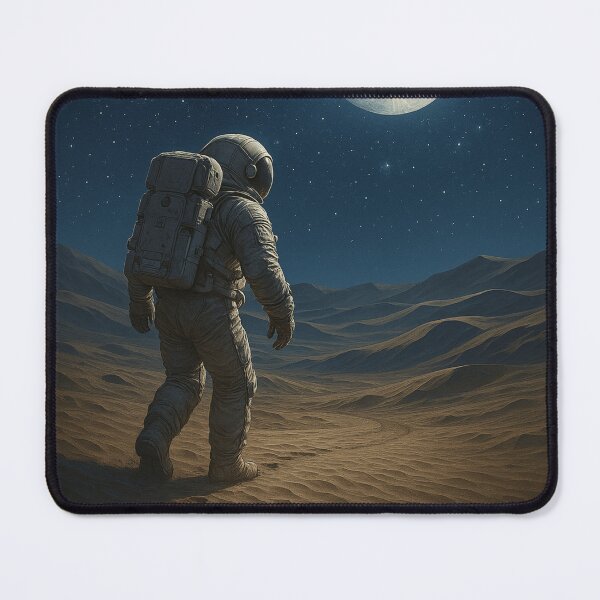 Item preview, Lunar Drift – Footsteps Beneath the Moon ??‍? designed and sold by ItzRemi.