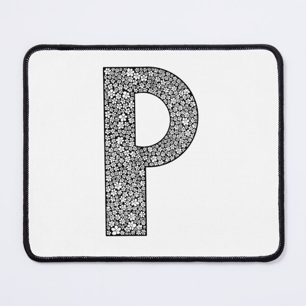 Item preview, Letter P Flower Pattern Monogram designed and sold by Words-Artist.