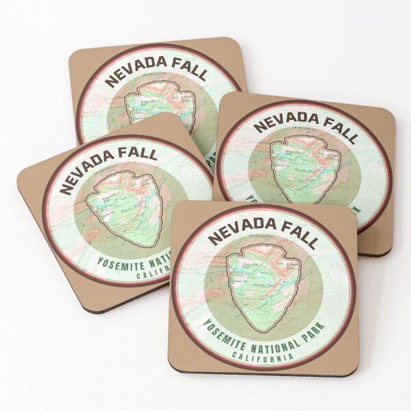 Item preview, Yosemite Souvenir Map - Nevada Fall designed and sold by Willz Designz.