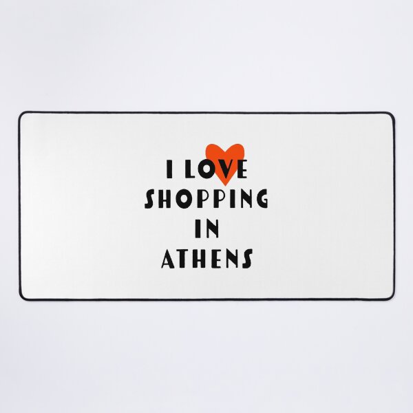 Item preview, I Love Shopping in Athens – Stylish Greek City Travel Design designed and sold by DavidMay.