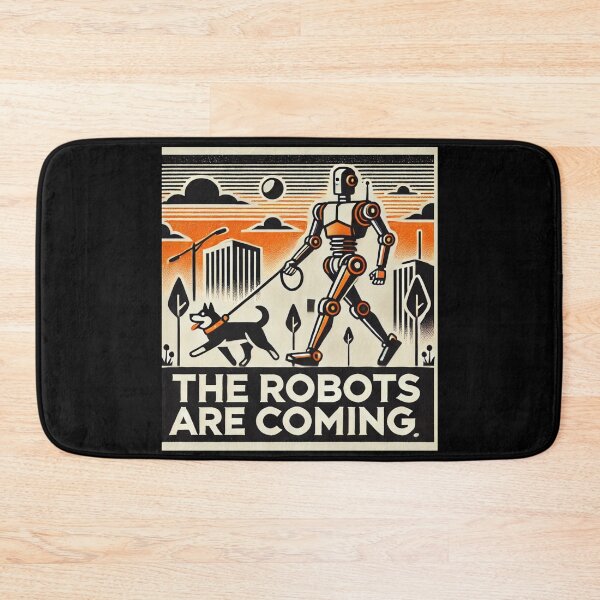 Item preview, tesla bot designed and sold by TEEJAMBOREE.