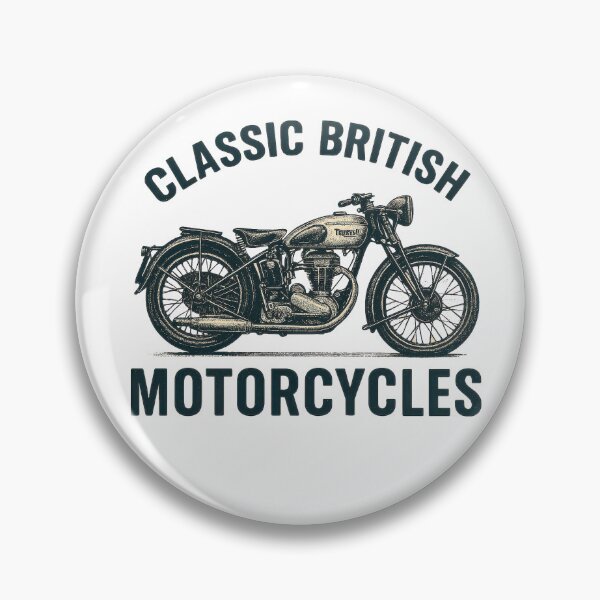 Artikelvorschau, Klassisches britisches Motorrad-T-Shirt entworfen und verkauft von ArtShare.