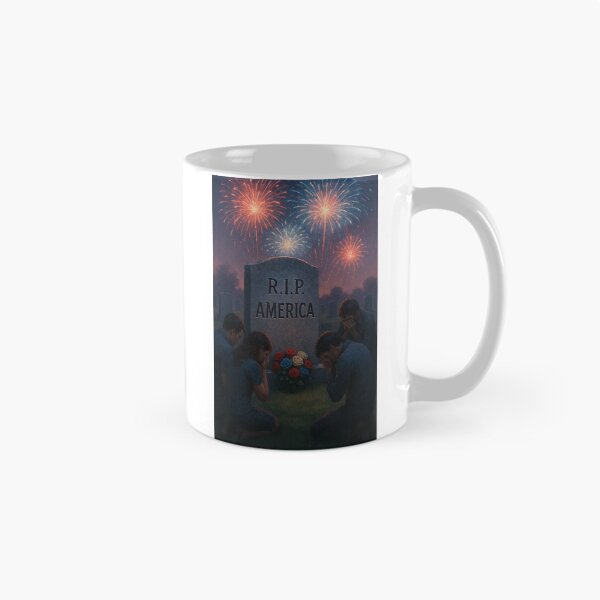 Item preview, Mourning at Dusk – R.I.P. America Graveyard Art designed and sold by AbstractAnom.