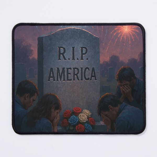 Item preview, Mourning at Dusk – R.I.P. America Graveyard Art designed and sold by AbstractAnom.