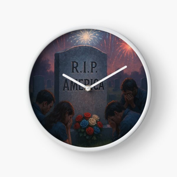 Item preview, Mourning at Dusk – R.I.P. America Graveyard Art designed and sold by AbstractAnom.