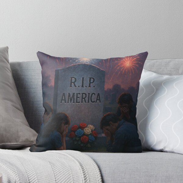 Item preview, Mourning at Dusk – R.I.P. America Graveyard Art designed and sold by AbstractAnom.