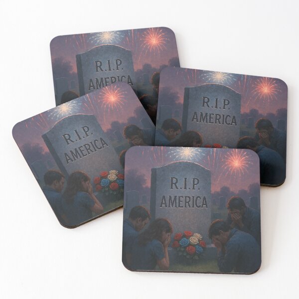Item preview, Mourning at Dusk – R.I.P. America Graveyard Art designed and sold by AbstractAnom.