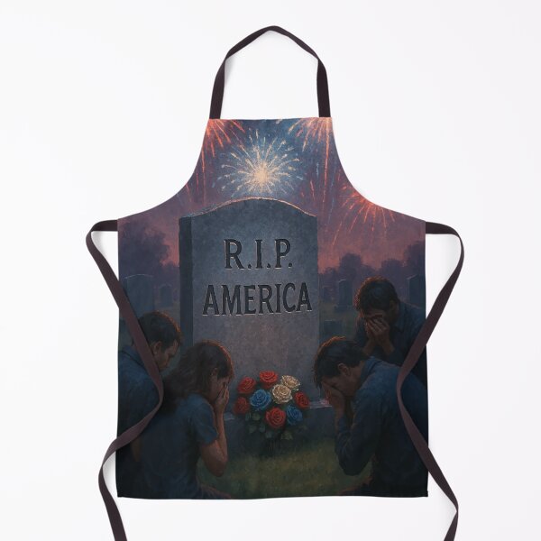 Item preview, Mourning at Dusk – R.I.P. America Graveyard Art designed and sold by AbstractAnom.