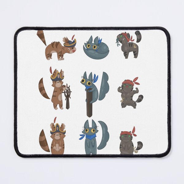 Item preview, pirate cats designed and sold by noodlethesauce.