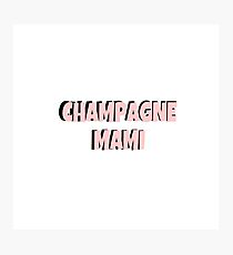 Lámina fotográfica Champagne mami - drake