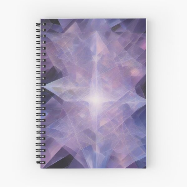 Item preview, Celestial Fractals – Lightcode Geometry in Amethyst Tones designed and sold by AbstractAnom.
