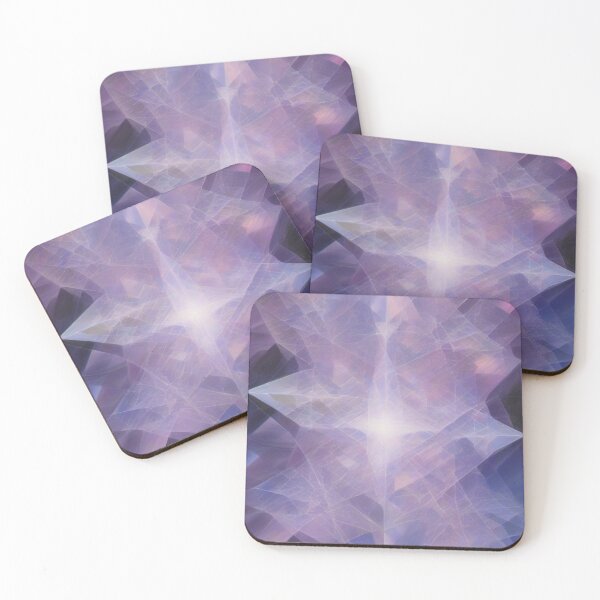 Item preview, Celestial Fractals – Lightcode Geometry in Amethyst Tones designed and sold by AbstractAnom.