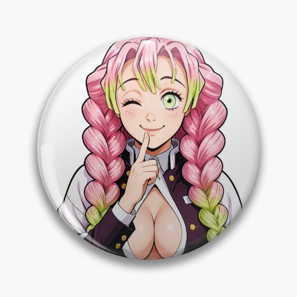 Item preview, Twin Braid Waifu Secret Sticker designed and sold by LivensStickers.
