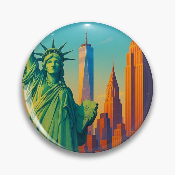 Item preview, Statue of Liberty and New York City Skyline designed and sold by Aryabek.