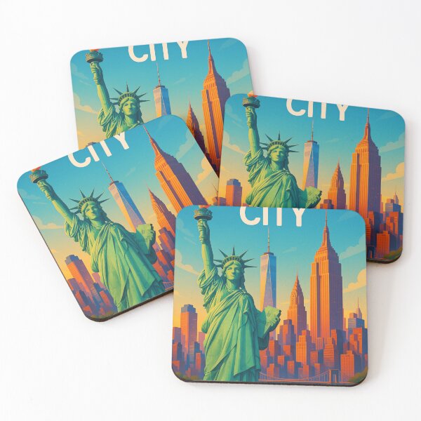 Item preview, Statue of Liberty and New York City Skyline designed and sold by Aryabek.