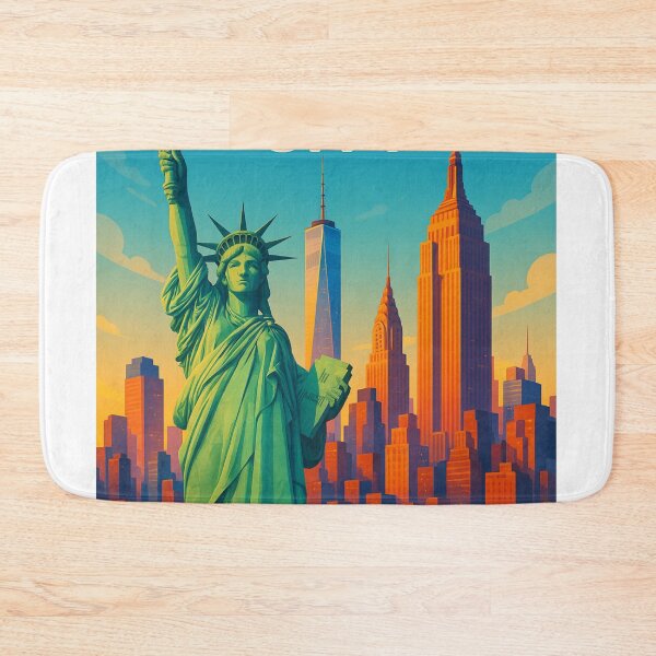 Item preview, Statue of Liberty and New York City Skyline designed and sold by Aryabek.
