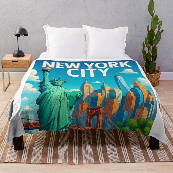 Item preview, New York City with Statue of Liberty and Yellow Cab designed and sold by Aryabek.