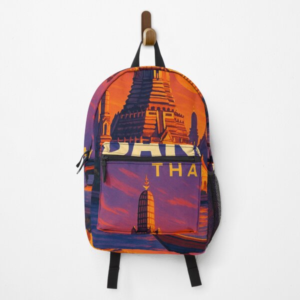 Item preview, Sunset at Wat Arun and Giant Swing, Bangkok, Thailand designed and sold by Aryabek.
