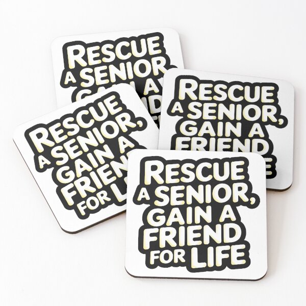 Item preview, Rescue a Senior Gain a Friend for Life Pet Adoption designed and sold by CuteDesignables.