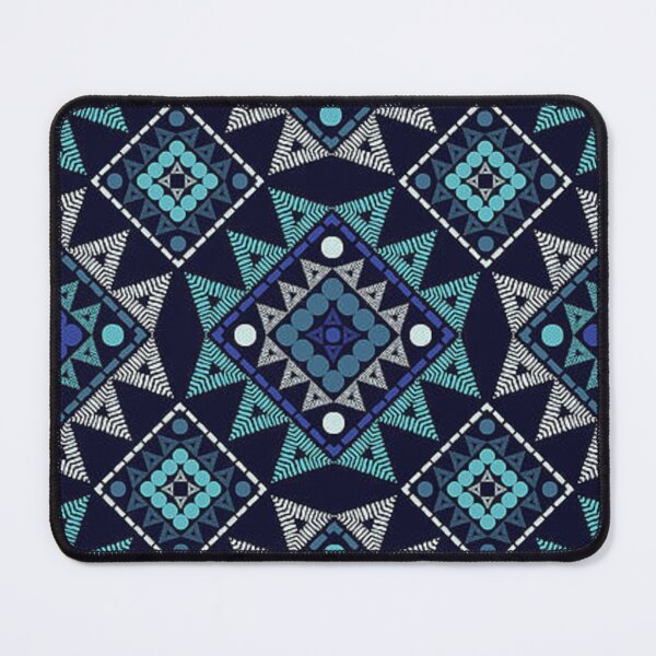 Item preview, Aztec blue pattern designed and sold by pksart1.