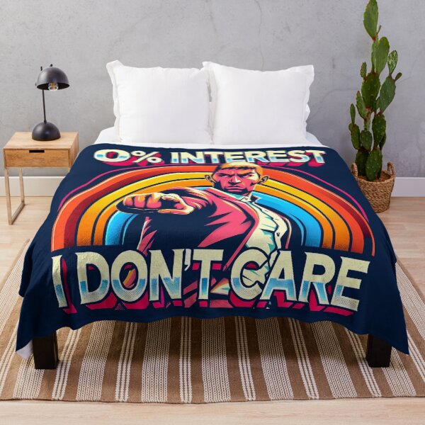 Item preview, 0% Interest I Don't Care, typography designed and sold by maxmaj.