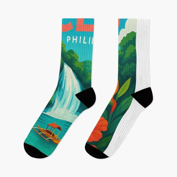 Item preview, Waterfalls and Boat in Tropical Cebu, Philippines designed and sold by Aryabek.