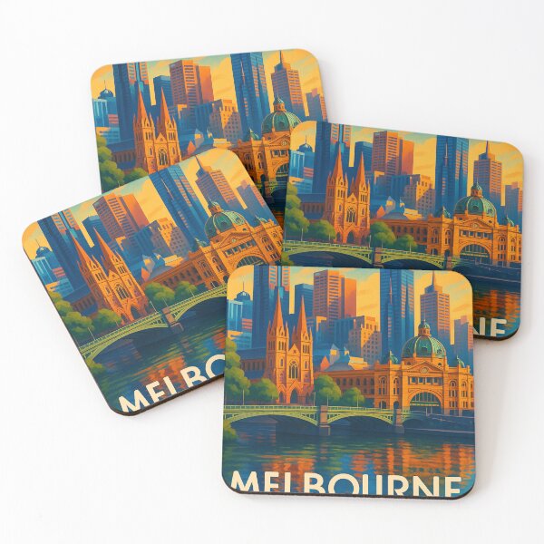Item preview, Melbourne Skyline at Flinders Street Station designed and sold by Aryabek.