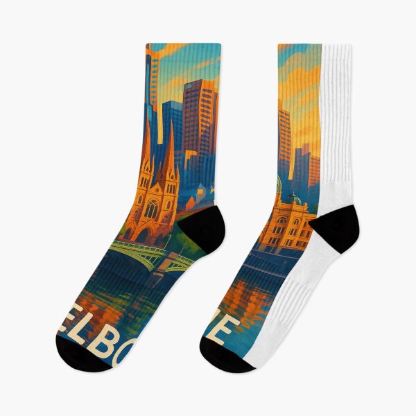 Item preview, Melbourne Skyline at Flinders Street Station designed and sold by Aryabek.