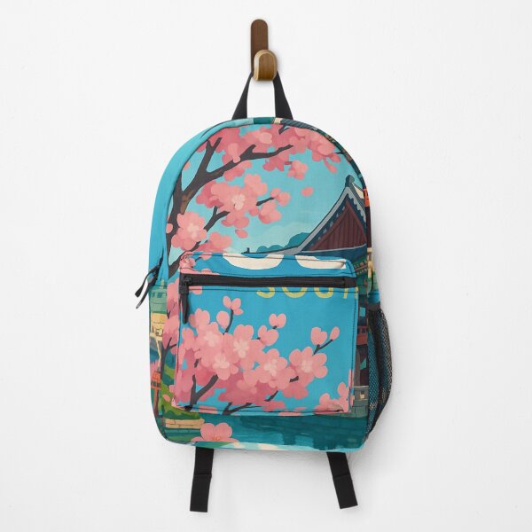 Item preview, Seoul Cherry Blossoms with Namsan Tower designed and sold by Aryabek.