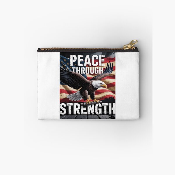 Item preview, United We Stand: Iconic American Flag and Eagle Embody "Peace Through Strength," Defending Freedom and Prosperity. designed and sold by MIMSCorneR.