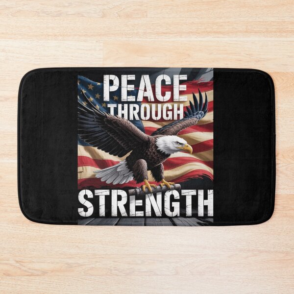 Item preview, United We Stand: Iconic American Flag and Eagle Embody "Peace Through Strength," Defending Freedom and Prosperity. designed and sold by MIMSCorneR.
