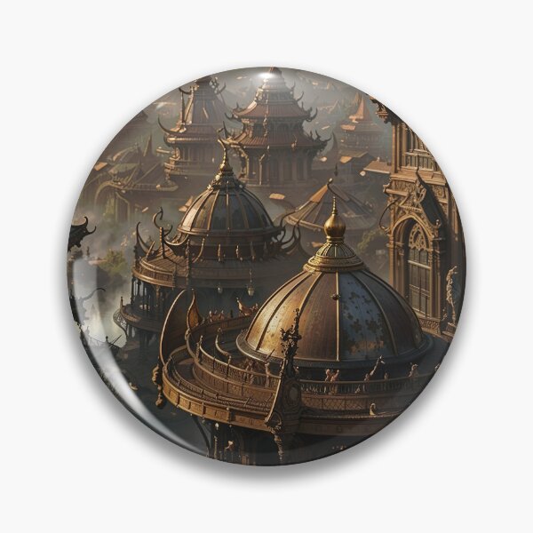 Item preview, "Steampunk WAT10 : Steampunk Temple of the Future" designed and sold by Neo Yonok -art-.