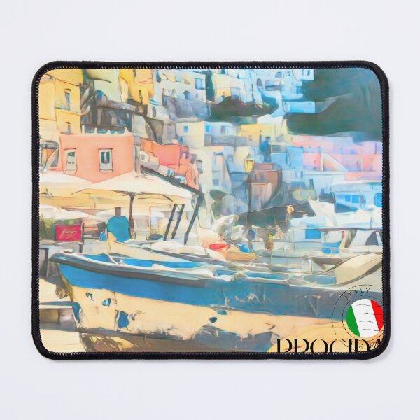 Item preview, Procida, Fishing Boats on the Marina Corricella designed and sold by MartMoDesigns.