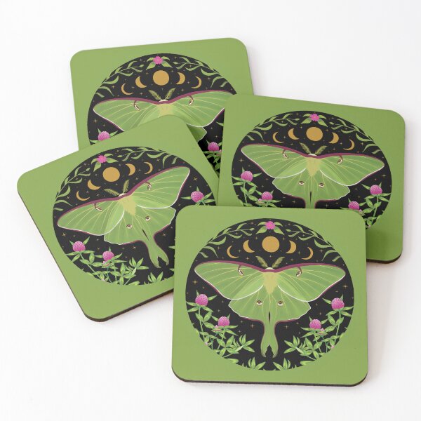 Item preview, Luna Moth Celestial Moon Cottagecore Moth Design designed and sold by Parkerzz.