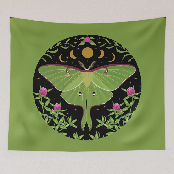 Item preview, Luna Moth Celestial Moon Cottagecore Moth Design designed and sold by Parkerzz.
