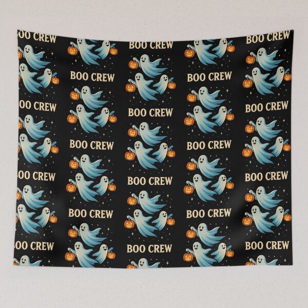 Item preview, Boo Crew – Happy Ghost Squad with Jack-O’-Lanterns designed and sold by Taans-Creation.