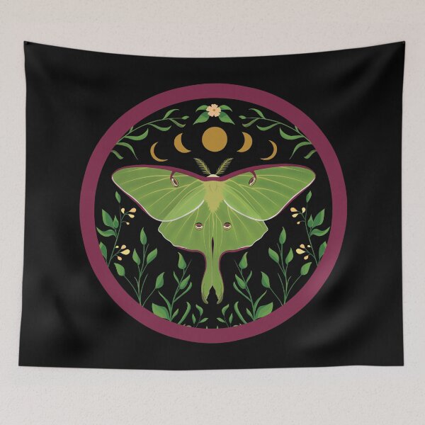 Item preview, Luna Moth Celestial Moon Cottagecore Mystic Insect Design designed and sold by Parkerzz.