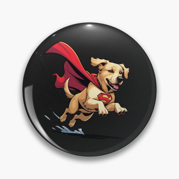 Item preview, Superhero Dog Flying with Cape – Cute Cartoon Hero Design designed and sold by ColorSplash123.