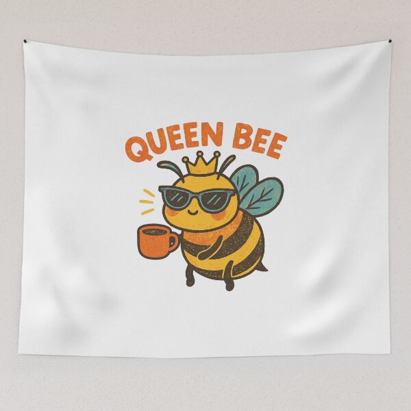 Item preview, Queen Bee – Funny Crowned Coffee Bee Design designed and sold by Lacritsa .